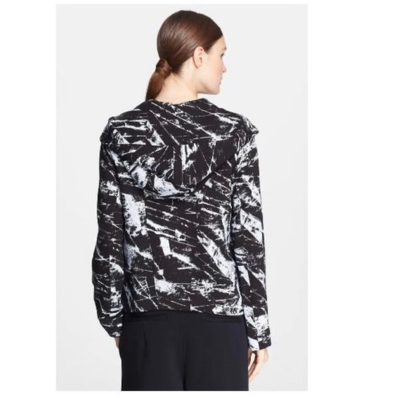 Helmut Lang Tera Print Sweatshirt Jacket SZ XS - Picture 3 of 10